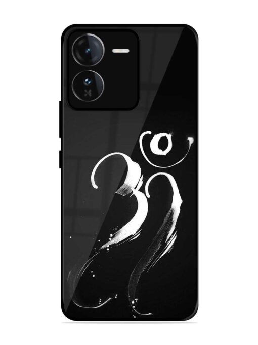 Om Logo Glossy Metal Phone Cover for Iqoo Z9 (5G)