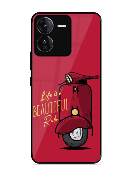 Life Is Beautiful Rides Glossy Metal Phone Cover for Iqoo Z9 (5G) Zapvi