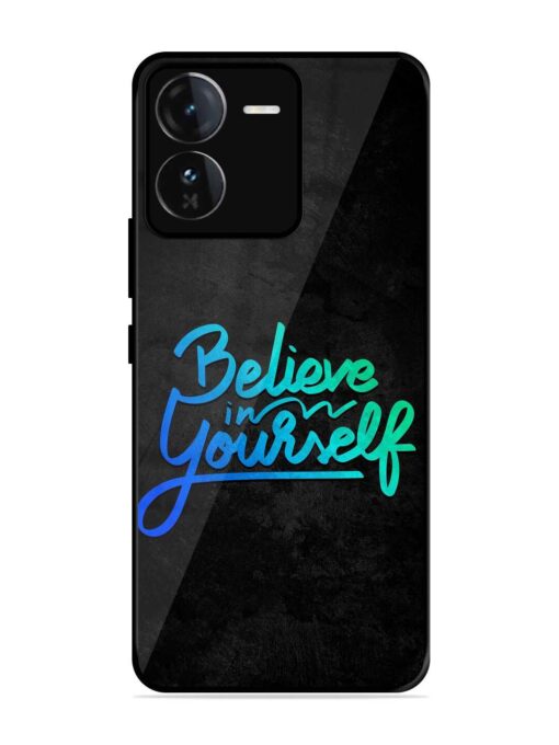 Believe In Yourself Glossy Metal Phone Cover for Iqoo Z9 (5G) Zapvi