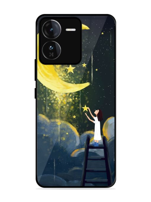 Moonlight Healing Night Illustration Glossy Metal TPU Phone Cover for Iqoo Z9 (5G) Zapvi