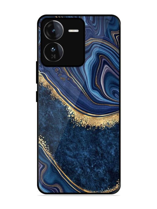 Abstract Background Blue Glossy Metal TPU Phone Cover for Iqoo Z9 (5G) Zapvi