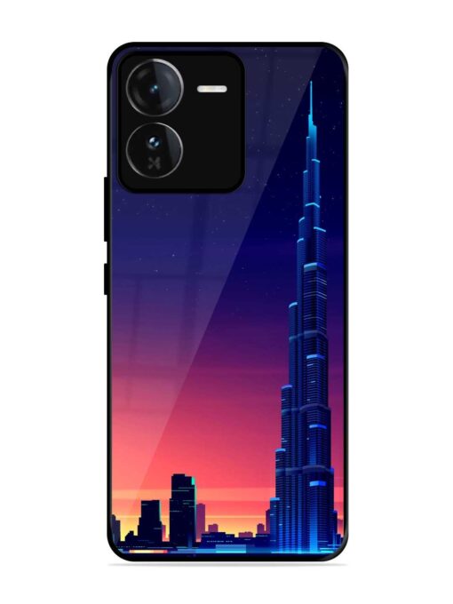 Burj Khalifa Abstract Glossy Metal Phone Cover for Iqoo Z9 (5G)