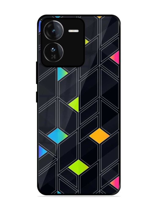 Abstract Mosaic Seamless Glossy Metal Phone Cover for Iqoo Z9 (5G) Zapvi