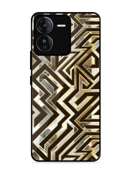 Technology Geometric Seamless Glossy Metal Phone Cover for Iqoo Z9 (5G)