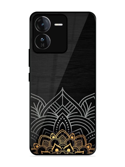 Decorative Golden Pattern Glossy Metal Phone Cover for Iqoo Z9 (5G) Zapvi