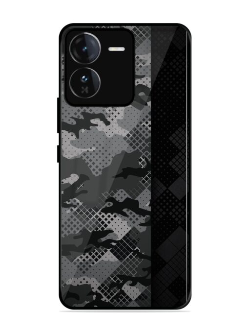 Dark Camouflage Glossy Metal Phone Cover for Iqoo Z9 (5G)