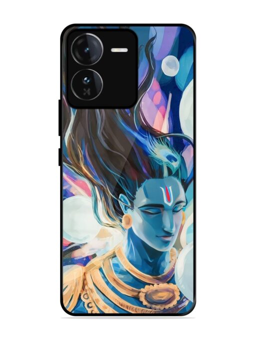 Bhagwan Sri Krishna Glossy Metal Phone Cover for Iqoo Z9 (5G) Zapvi