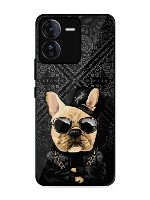 Gangsta Cool Sunmetales Dog Glossy Metal Phone Cover for Iqoo Z9 (5G) Zapvi