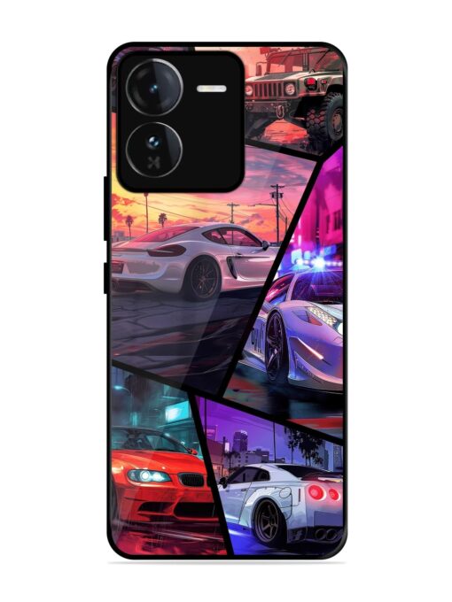 Ride In Pixels Glossy Metal Phone Cover for Iqoo Z9 (5G) Zapvi