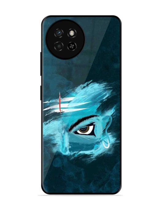 Lord Shiva Glossy Metal Phone Cover for Itel S23 Zapvi