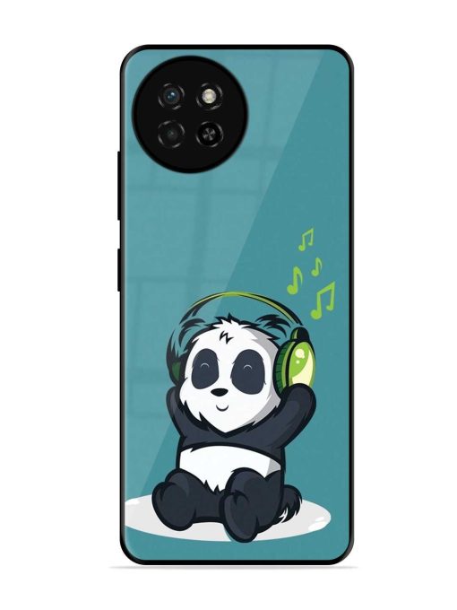 Music Panda Glossy Metal Phone Cover for Itel S23 Zapvi