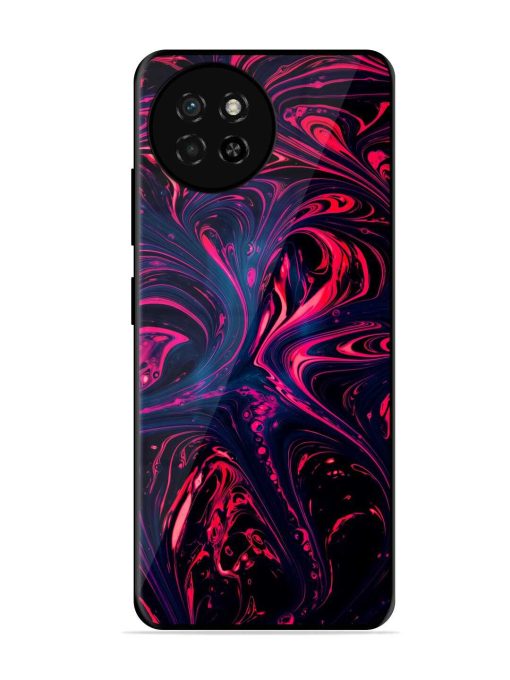 Abstract Background Glossy Metal Phone Cover for Itel S23 Zapvi