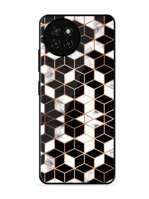 Vector Marble Texture Glossy Metal Phone Cover for Itel S23