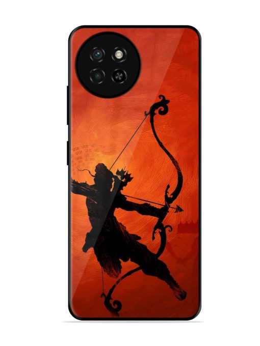 Illustration Lord Rama Glossy Metal Phone Cover for Itel S23 Zapvi