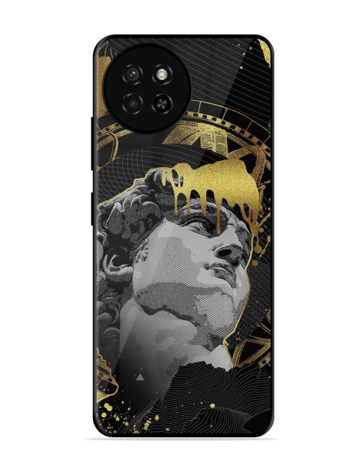 Roman Face Glossy Metal Phone Cover for Itel S23 Zapvi