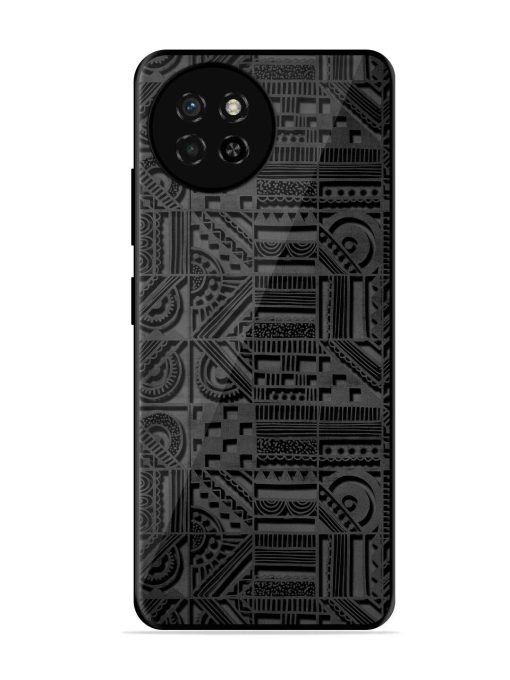 Seamless Pattern Glossy Metal Phone Cover for Itel S23 Zapvi