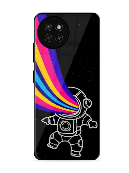 Astronaut Glossy Metal TPU Phone Cover for Itel S23 Zapvi