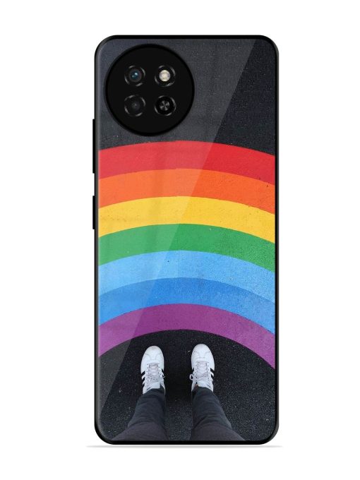 Legs Rainbow Glossy Metal TPU Phone Cover for Itel S23 Zapvi