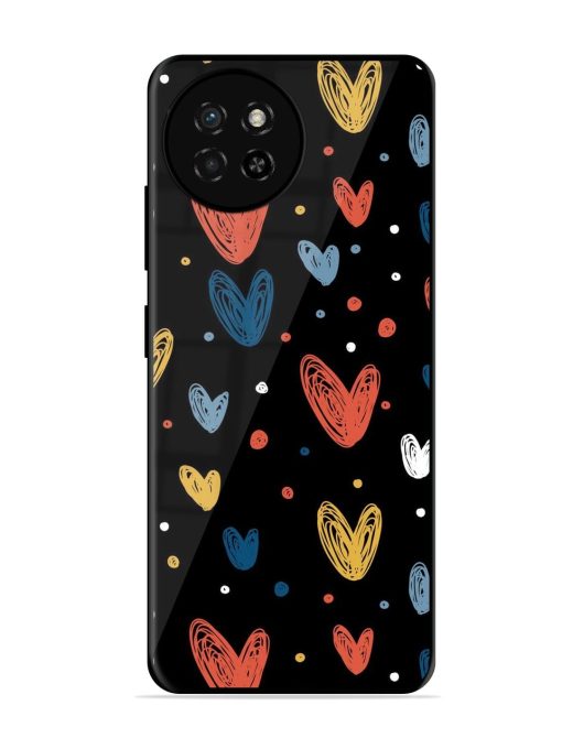 Happy Valentines Day Glossy Metal TPU Phone Cover for Itel S23 Zapvi