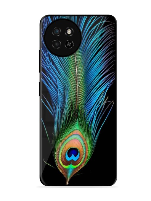 Peacock Feather Glossy Metal TPU Phone Cover for Itel S23