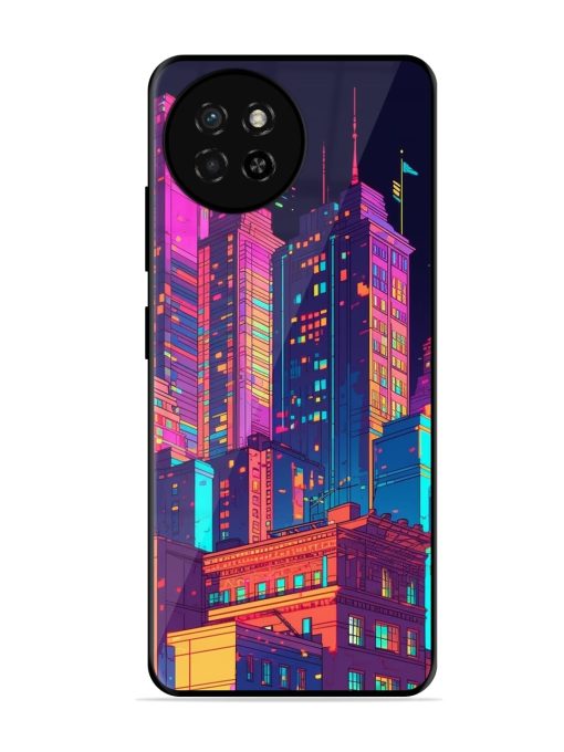 City View Glossy Metal Phone Cover for Itel S23 Zapvi