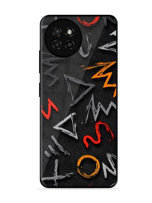 Grungy Graffiti Glossy Metal Phone Cover for Itel S23