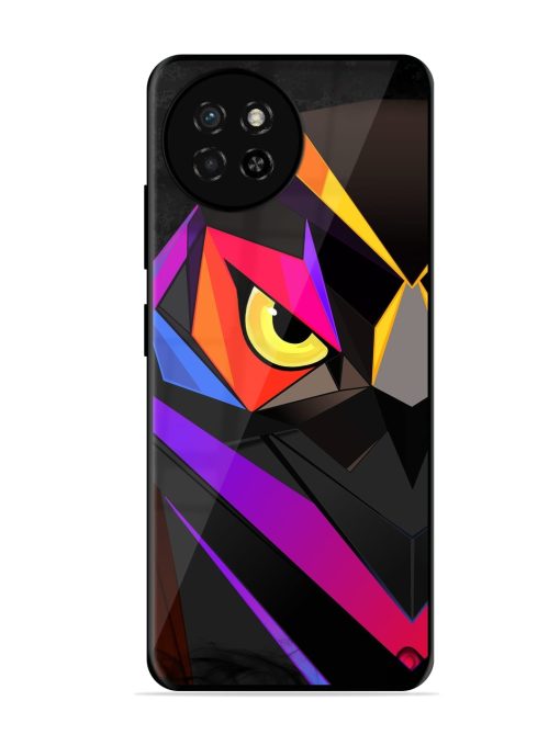 Wpap Owl Glossy Metal Phone Cover for Itel S23