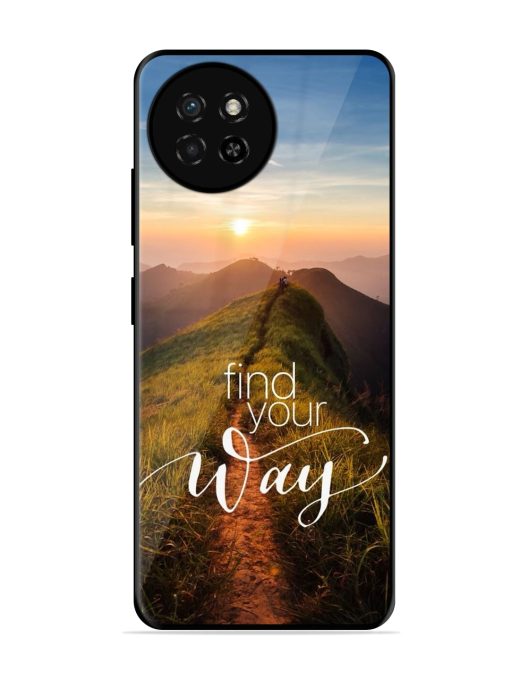 Find Your Way Glossy Metal Phone Cover for Itel S23 Zapvi