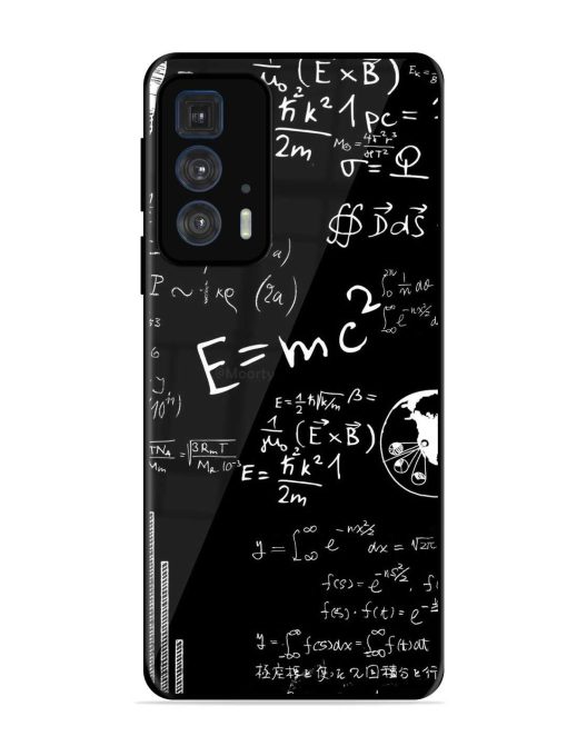 E=Mc2 Mass?Energy Equivalence Glossy Metal Phone Cover for Motorola Edge 20 Pro Zapvi