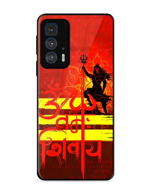 Illustration Lord Shiva Glossy Metal TPU Phone Cover for Motorola Edge 20 Pro Zapvi