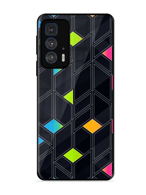 Abstract Mosaic Seamless Glossy Metal Phone Cover for Motorola Edge 20 Pro Zapvi