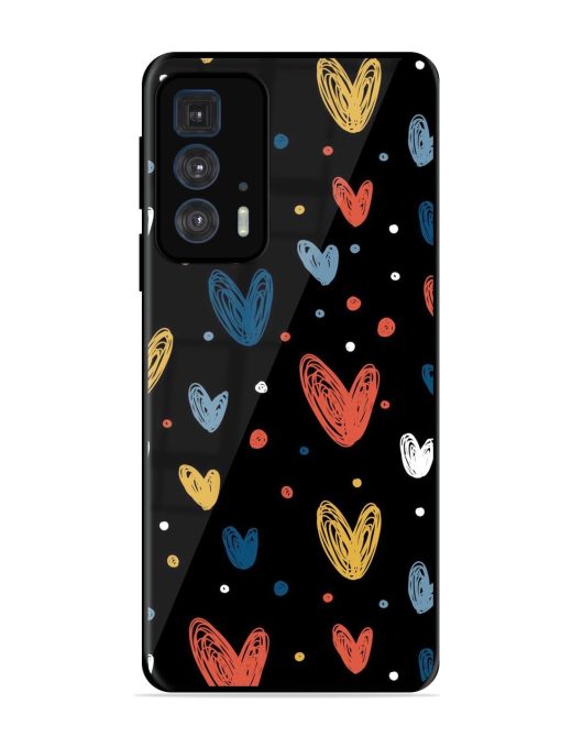 Happy Valentines Day Glossy Metal TPU Phone Cover for Motorola Edge 20 Pro Zapvi