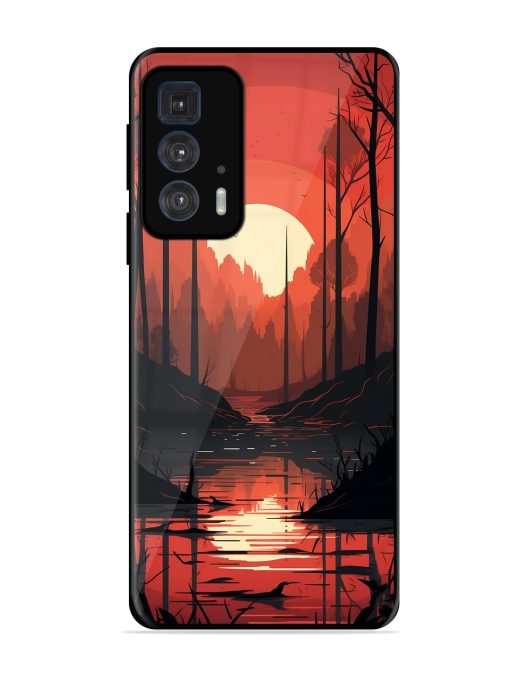 Natural Landscape Glossy Metal Phone Cover for Motorola Edge 20 Pro Zapvi