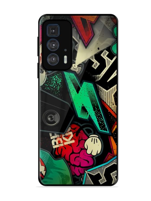 Graffiti Art Glossy Metal Phone Cover for Motorola Edge 20 Pro Zapvi