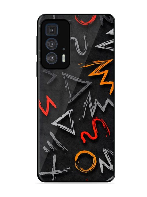 Grungy Graffiti Glossy Metal Phone Cover for Motorola Edge 20 Pro Zapvi