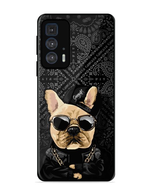 Gangsta Cool Sunmetales Dog Glossy Metal Phone Cover for Motorola Edge 20 Pro Zapvi