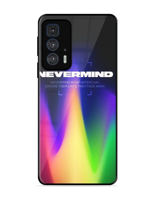 Nevermind Glossy Metal Phone Cover for Motorola Edge 20 Pro Zapvi