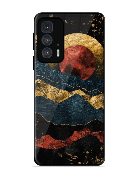 Gold Painting View Glossy Metal Phone Cover for Motorola Edge 20 Pro Zapvi