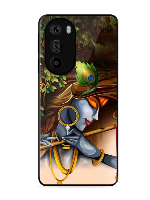 Krishna Glossy Metal Phone Cover for Motorola Edge 30 Pro Zapvi