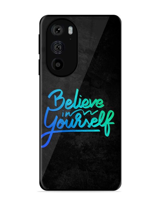 Believe In Yourself Glossy Metal Phone Cover for Motorola Edge 30 Pro Zapvi