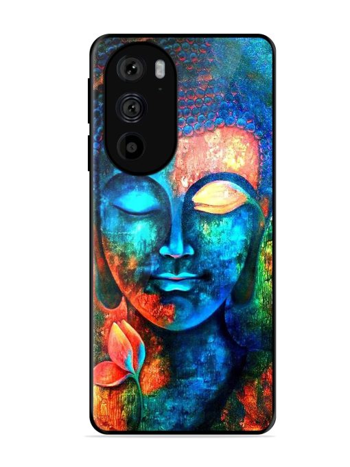 Buddha Painting Glossy Metal Phone Cover for Motorola Edge 30 Pro Zapvi