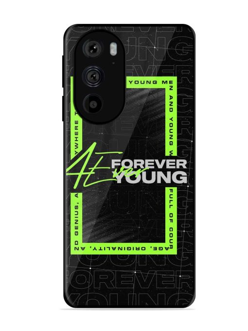 Forever Young Glossy Metal Phone Cover for Motorola Edge 30 Pro Zapvi