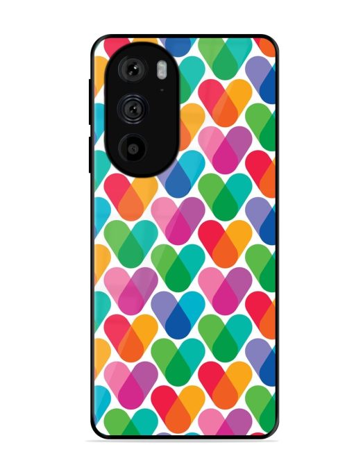 Overlapping Colors Colorful Glossy Metal TPU Phone Cover for Motorola Edge 30 Pro Zapvi