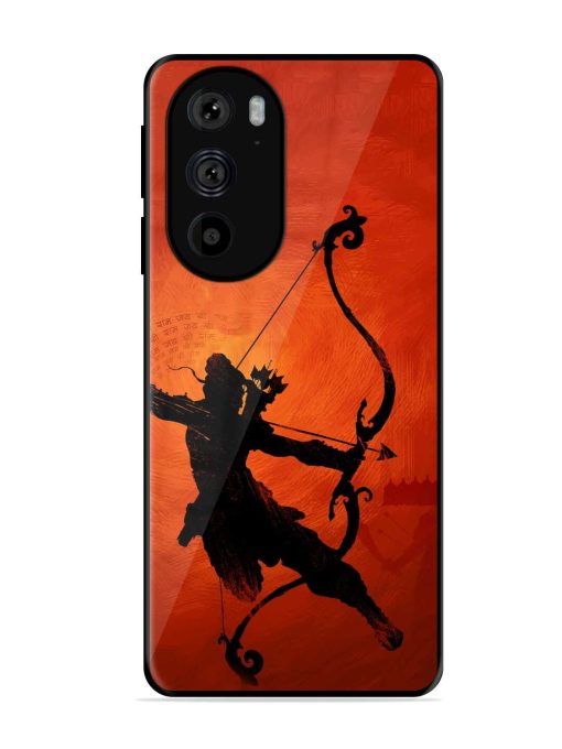 Illustration Lord Rama Glossy Metal Phone Cover for Motorola Edge 30 Pro Zapvi