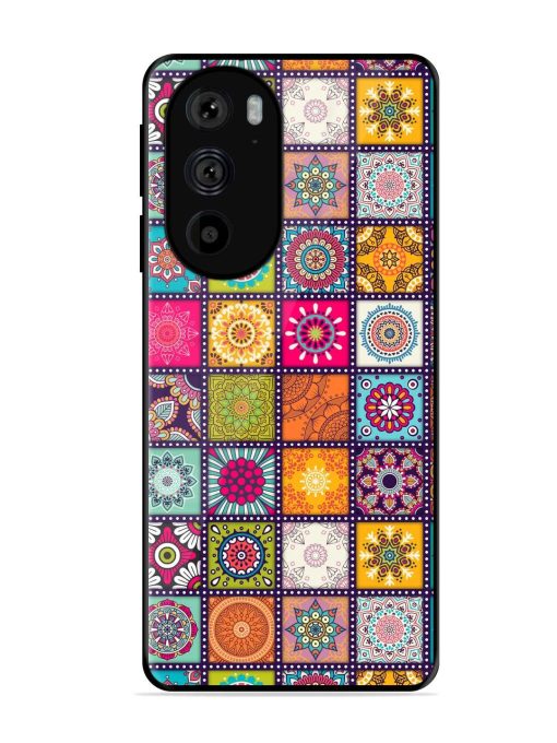 Seamless Pattern Vintage Glossy Metal Phone Cover for Motorola Edge 30 Pro Zapvi