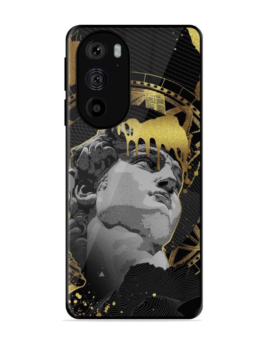 Roman Face Glossy Metal Phone Cover for Motorola Edge 30 Pro Zapvi