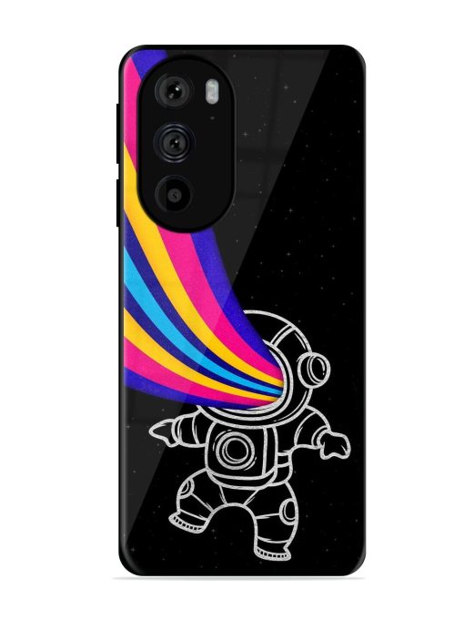 Astronaut Glossy Metal TPU Phone Cover for Motorola Edge 30 Pro Zapvi