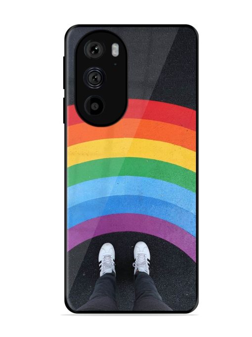 Legs Rainbow Glossy Metal TPU Phone Cover for Motorola Edge 30 Pro Zapvi