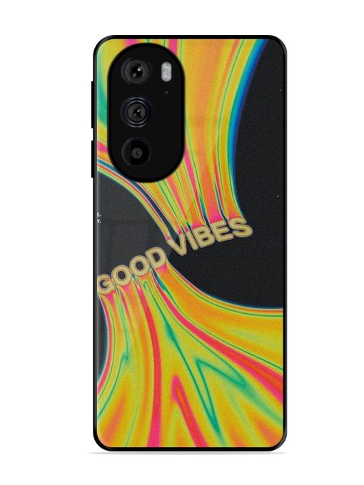 Good Vibes Glossy Metal Phone Cover for Motorola Edge 30 Pro Zapvi