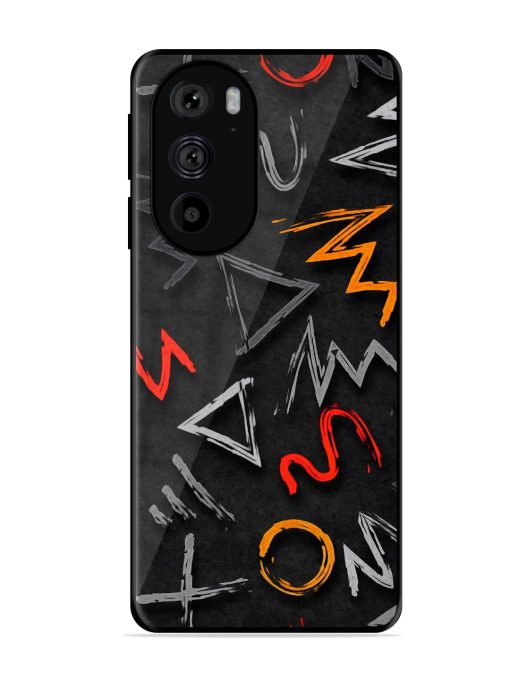 Grungy Graffiti Glossy Metal Phone Cover for Motorola Edge 30 Pro Zapvi